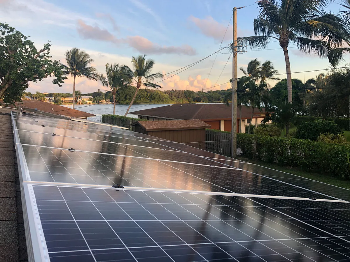 Lantana Home — Residential solar installation by Palm Beach Solar in Lantana, FL