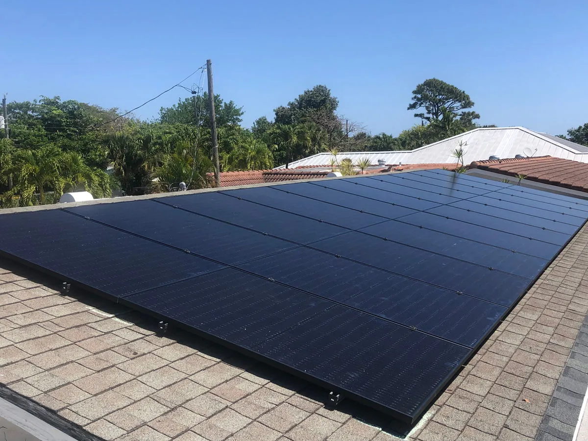 WPB Home — Residential solar installation by Palm Beach Solar in West Palm Beach, FL